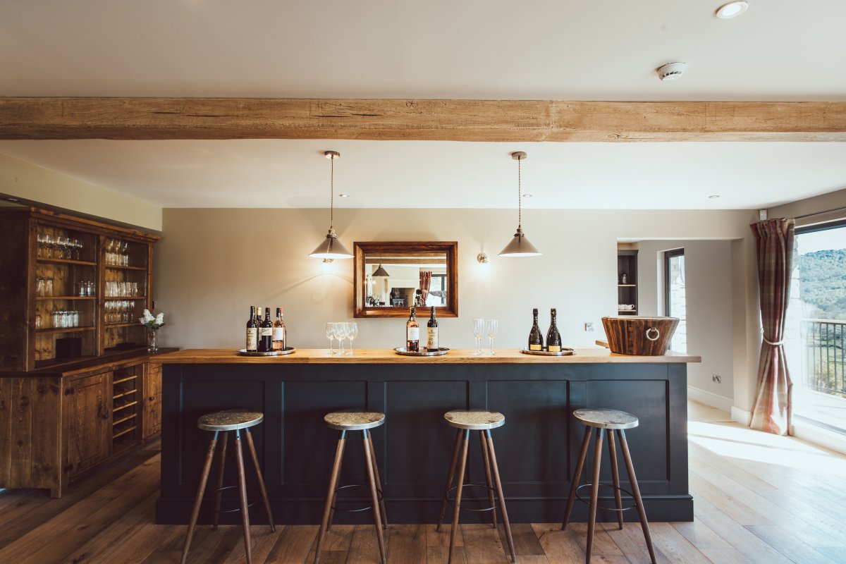 Bar with drinks Fridge